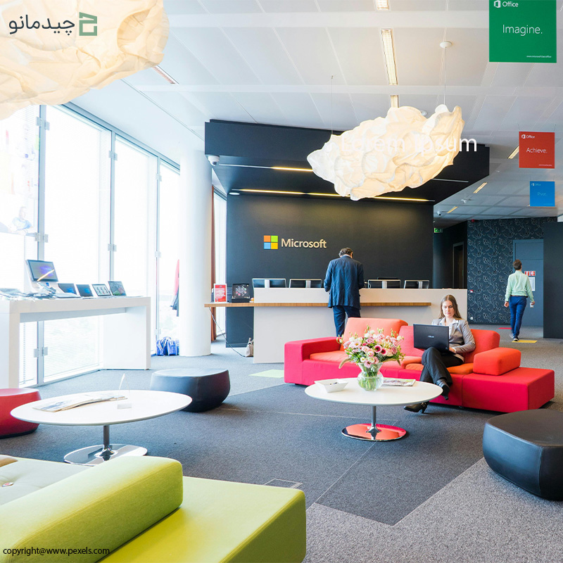 هماهنگی رنگ مبل اداری با دکوراسیون داخلی