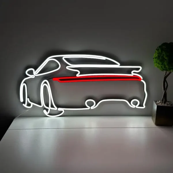 تابلو نئون طرح ماشین کد DRIVE001