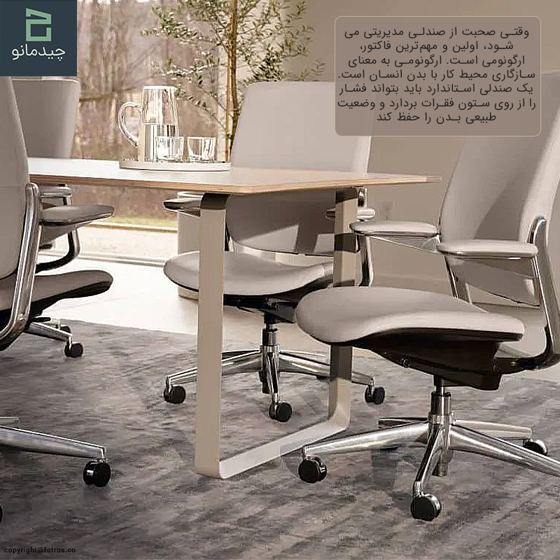 اهمیت ارگونومی در صندلی مدیریتی