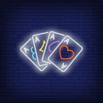 تابلو نئون طرح کارت کد GAME011