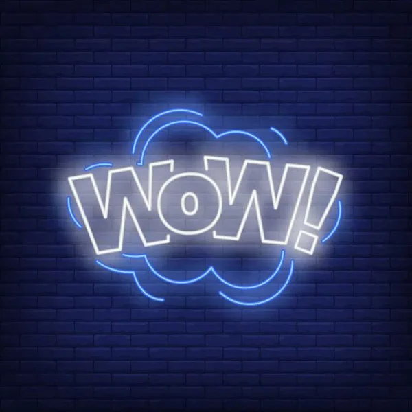 تابلو نئون طرح wow کد GAME012