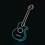 تابلو نئون طرح گیتار کد MUSIC017