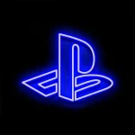 تابلو نئون طرح لوگو PlayStation کد GAME018