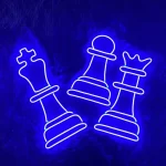 تابلو نئون طرح شطرنج کد GAME021