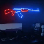 تابلو نئون طرح اسلحه کد GAME026