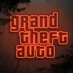 تابلو نئون طرح GTA کد GAME029