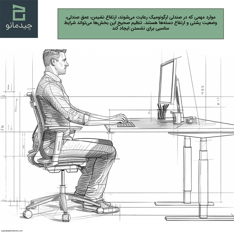 صندلی ارگونومیک؛ مناسب کار طولانی