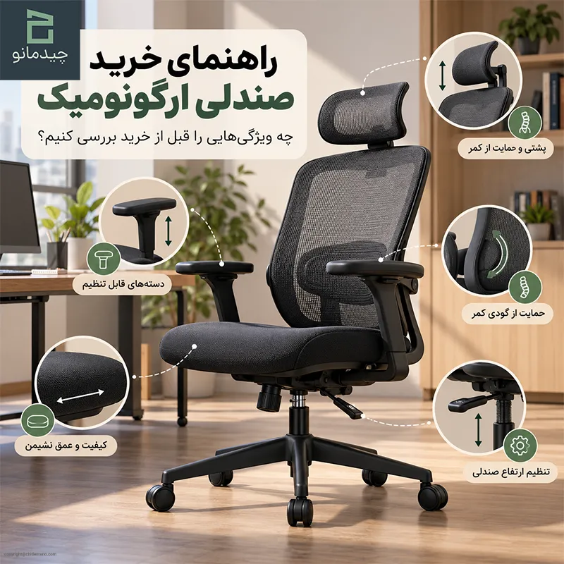 راهنمای خرید صندلی ارگونومیک؛ چه ویژگی‌هایی را قبل از خرید بررسی کنیم